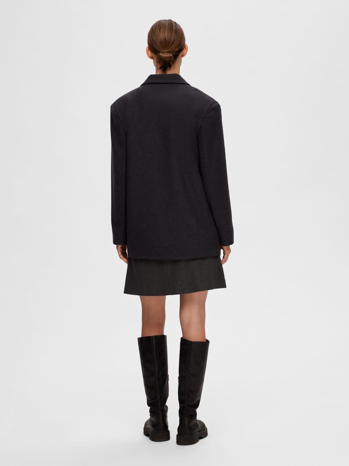 Mercy Ula Blazer - Grå/ Dark Grey Melange